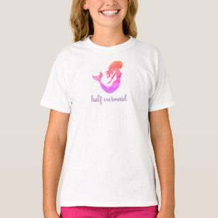 Camiseta Meia Sereia Roxinha