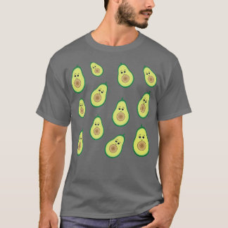 Camiseta Meia-traça bonita do padrão Avocado Clássico TSirt