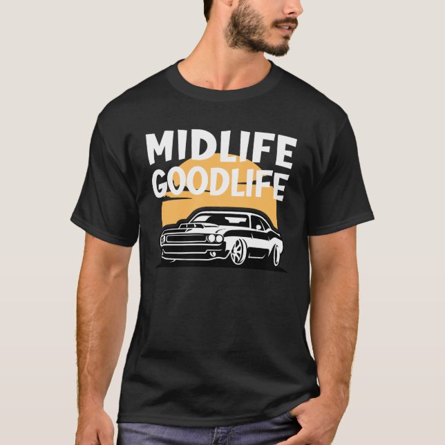 Camiseta Meia-vida- Boa-vida Esportes Engraçados Crise da M (Frente)
