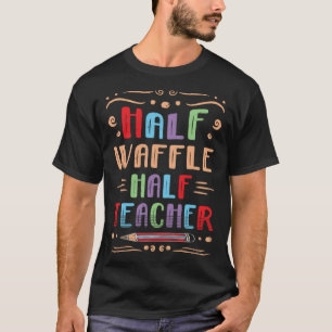 Camiseta Meia Waffle Meia Professora Pancake Foodie Pastris