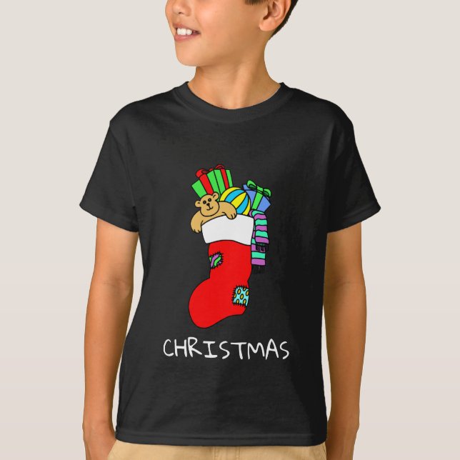 Camiseta Meias de Natal (Frente)
