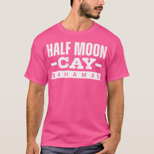 Camiseta Meias Lua Cay Bahamas Lembranças