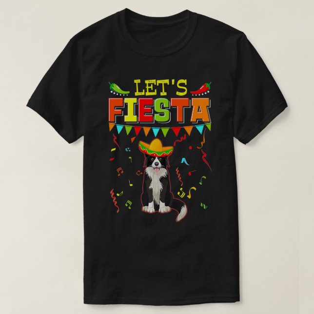 Camiseta Meican Cinco De Mayo Fiesta Vamos Fronteira C (Frente do Design)