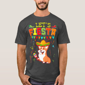 Camiseta Meican Cinco De Mayo Fiestalets Fiesta Corgi810