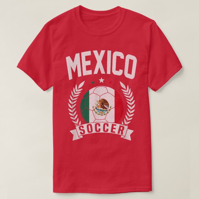 Camiseta Meico Soccer Team Jersey Meican Flag (Frente do Design)