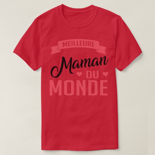 Camiseta Meilleure Maman Du Monde 2 (Frente do Design)