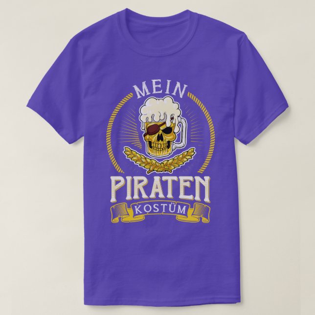 Camiseta Mein Piraten Kostm Fasching Karneval (Frente do Design)