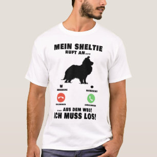 Camiseta Mein Shetland Sheepdog estragou uma prateleira