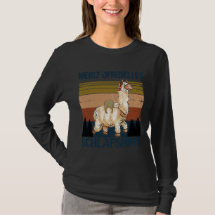 Camiseta Meinz Offizielles Schlaf Sloth Alpaca Lama