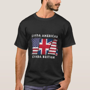 Camiseta Meio americano, tipo, cidadã dupla britânica
