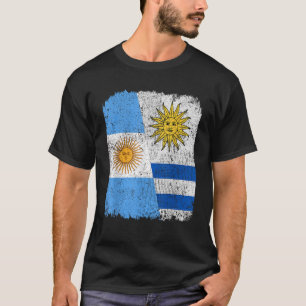Camiseta Meio argentino Meio uruguaio Bandeira Patrimônio P