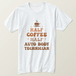 Camiseta Meio Café Meio Técnico de Corpo Automático