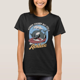 Camiseta Meio Chubby Mas Ainda Atleado Mar Orca Baleia