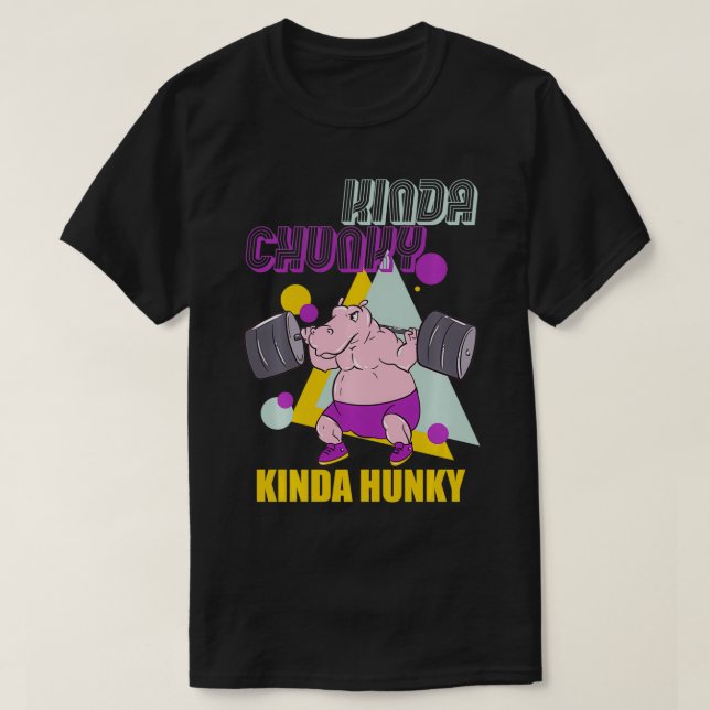 Camiseta Meio Chunky Tipo Horrível, Bodybuildin (Frente do Design)