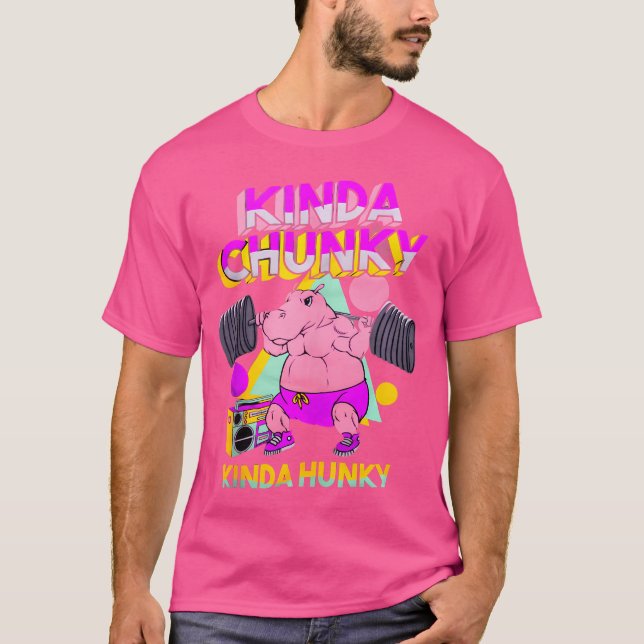 Camiseta Meio Chunky Tipo Hunky Bodybuilding Gym (Frente)
