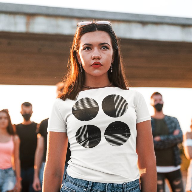 Camiseta Meio Círculo Mínimo (Criador carregado)