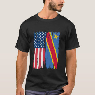 Camiseta Meio-democrata norte-americano das raízes de bande
