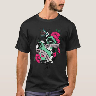 Camiseta Meio Emocional Flores Sem Emoções Para Homens