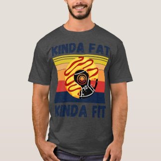 Camiseta Meio Gordo Ajustado Músculos Engraçados