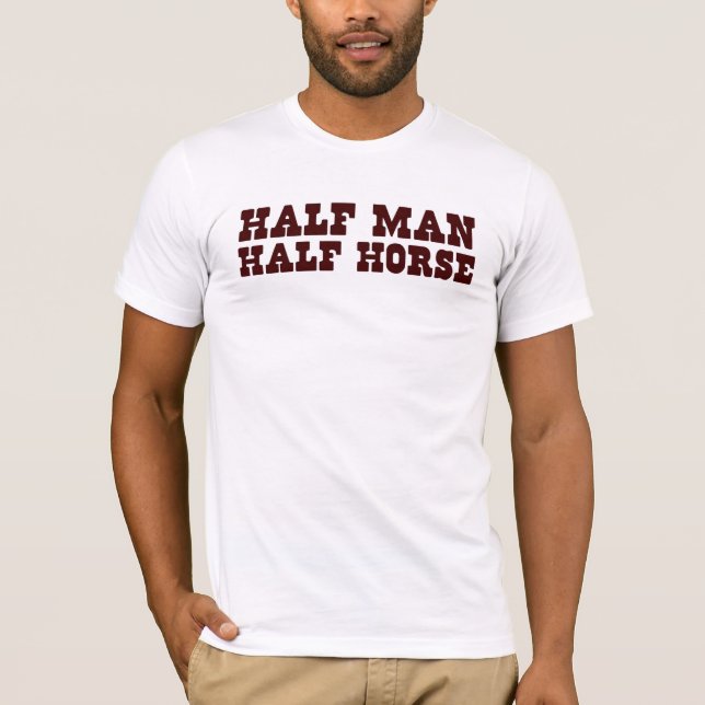 Camiseta Meio homem, meio cavalo (Frente)