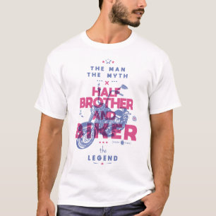 Camiseta Meio irmão e pedalar o homem mito lenda