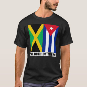 Camiseta Meio jamaicano metade do patrimônio cubano Jamaica