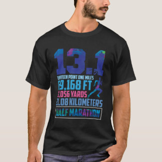 Camiseta Meio Maratona 13,1 Milhas em Execução