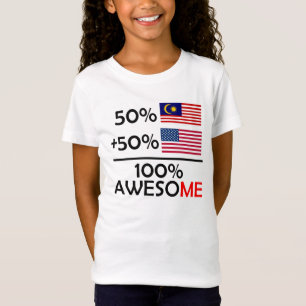 Camiseta Meio meio americano malaio