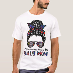 Camiseta Meio Ocupado Sendo Um Burro Americano Mãe Cabelo M