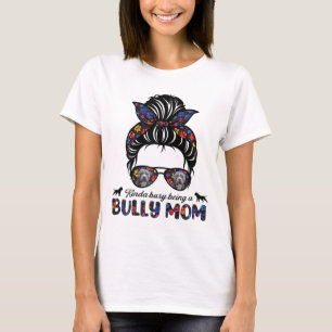 Camiseta Meio Ocupado Sendo Um Burro Americano Mãe Cabelo M