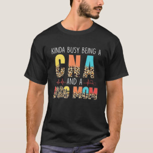 Camiseta Meio Ocupado Sendo Uma CNA E Cachorro Mãe Mães Leo