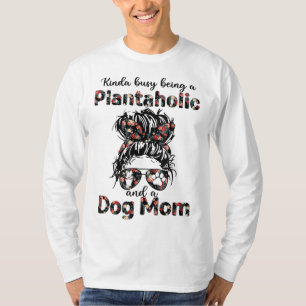 Camiseta Meio ocupado sendo uma plantahola e uma mãe de cac