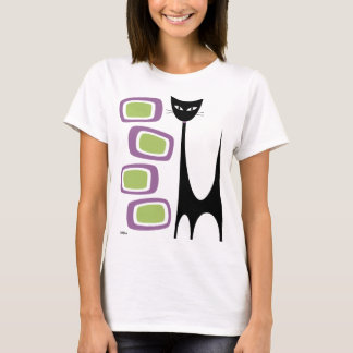 Camiseta Meio século Atômico e loiras roxas e verdes
