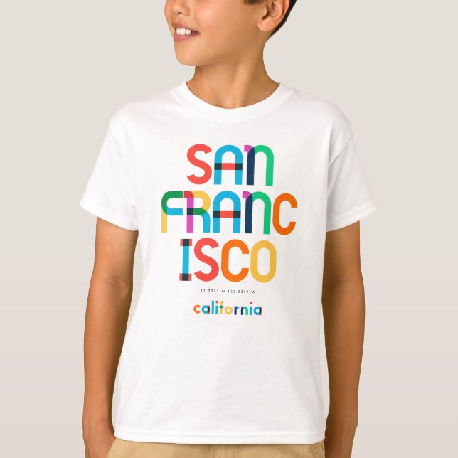 Camiseta Meio século da Califórnia em São Francisco, Pop Ar (Frente)