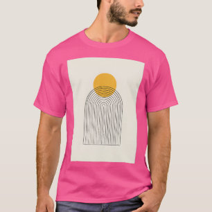 Camiseta Meio século da montanha Sun moderno