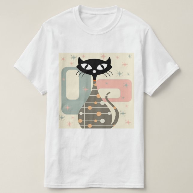 Camiseta Meio século De Médio Do Século Moderno (Frente do Design)