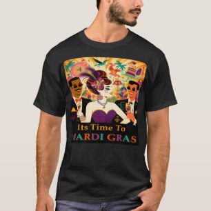 Camiseta Meio século Futuralista Mardi Gras Cocktail