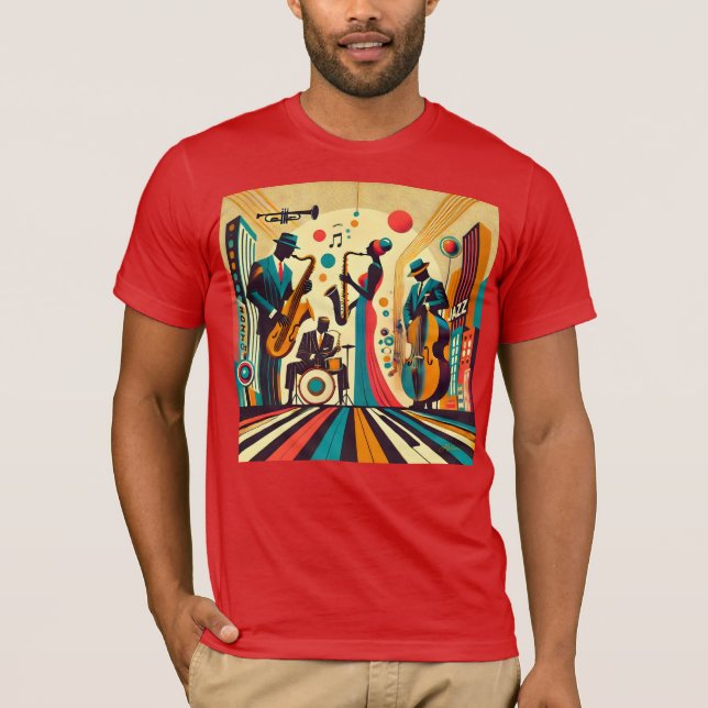 Camiseta Meio século Jazz Age Quartet (Frente)