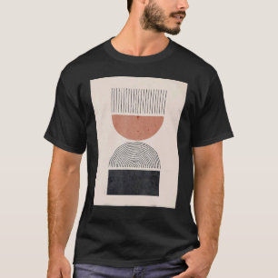 Camiseta Meio século Mens Boho Abstrato Shapes Modern 5