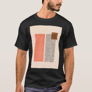 Camiseta Meio século Mens Boho Formas Abstrato Moderno 3