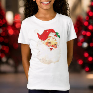 Camiseta Meio século Vintage Papai Noel Natal