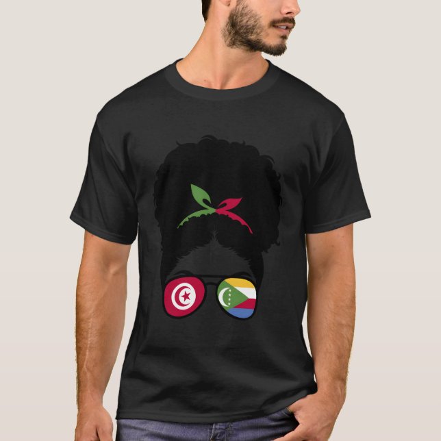 Camiseta Meio Tunisino Comoran Afro Tunísia E Comoro (Frente)