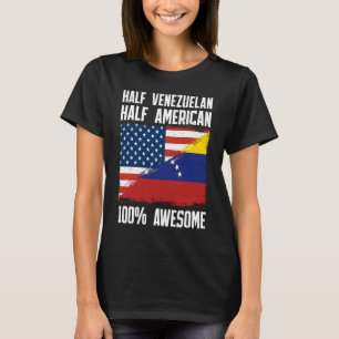 Camiseta Meio venezuelano meio americano Venezuela american