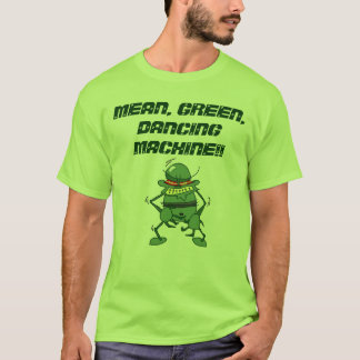 CAMISETA MEIO, VERDE, MÁQUINA DE DANÇA!!