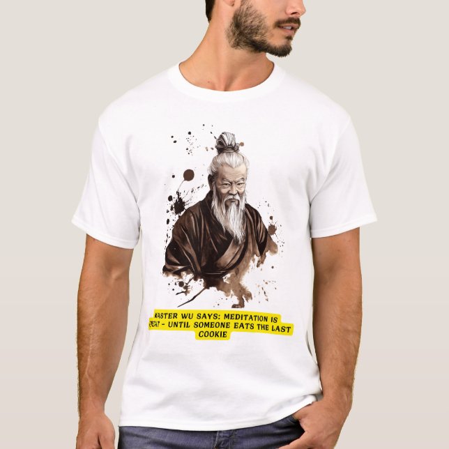 Camiseta Meister Wu T-Shirt | Chinesische Tuschezeichnung (Frente)