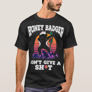 Camiseta Mel Badger Não Dê Um design De Bate Animal
