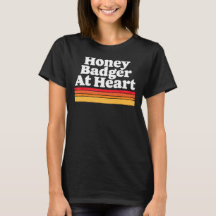 Camiseta Mel Badger No Coração! Criança Selvagem Engraçada 