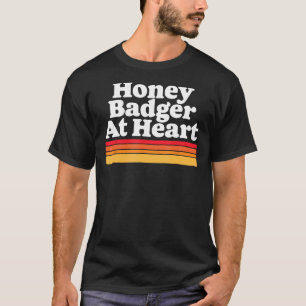 Camiseta Mel Badger No Coração! Criança Selvagem Engraçada 