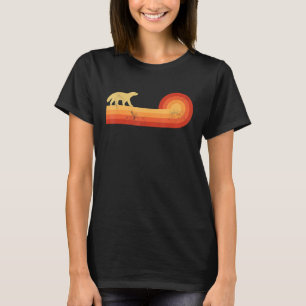 Camiseta Mel Badger Retro Vintage 60s 70s Mamífero Sunset A