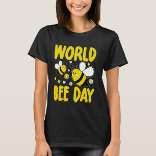 Camiseta Mel de apicultura do Dia Mundial da Abelha
